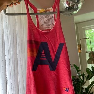 Aviator Nation - red racerback tank top